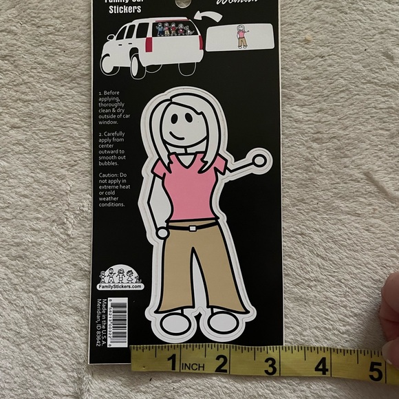 Family car sticker (Woman ) 3x5 - Picture 2 of 3